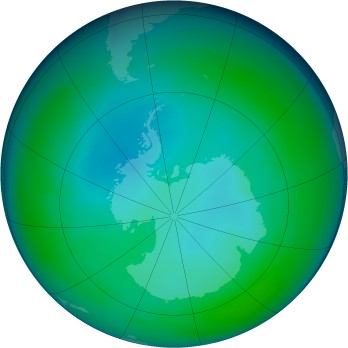 Antarctic ozone map for 1998-05
